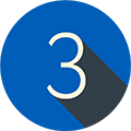 number 3 icon