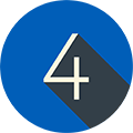 number 4 icon