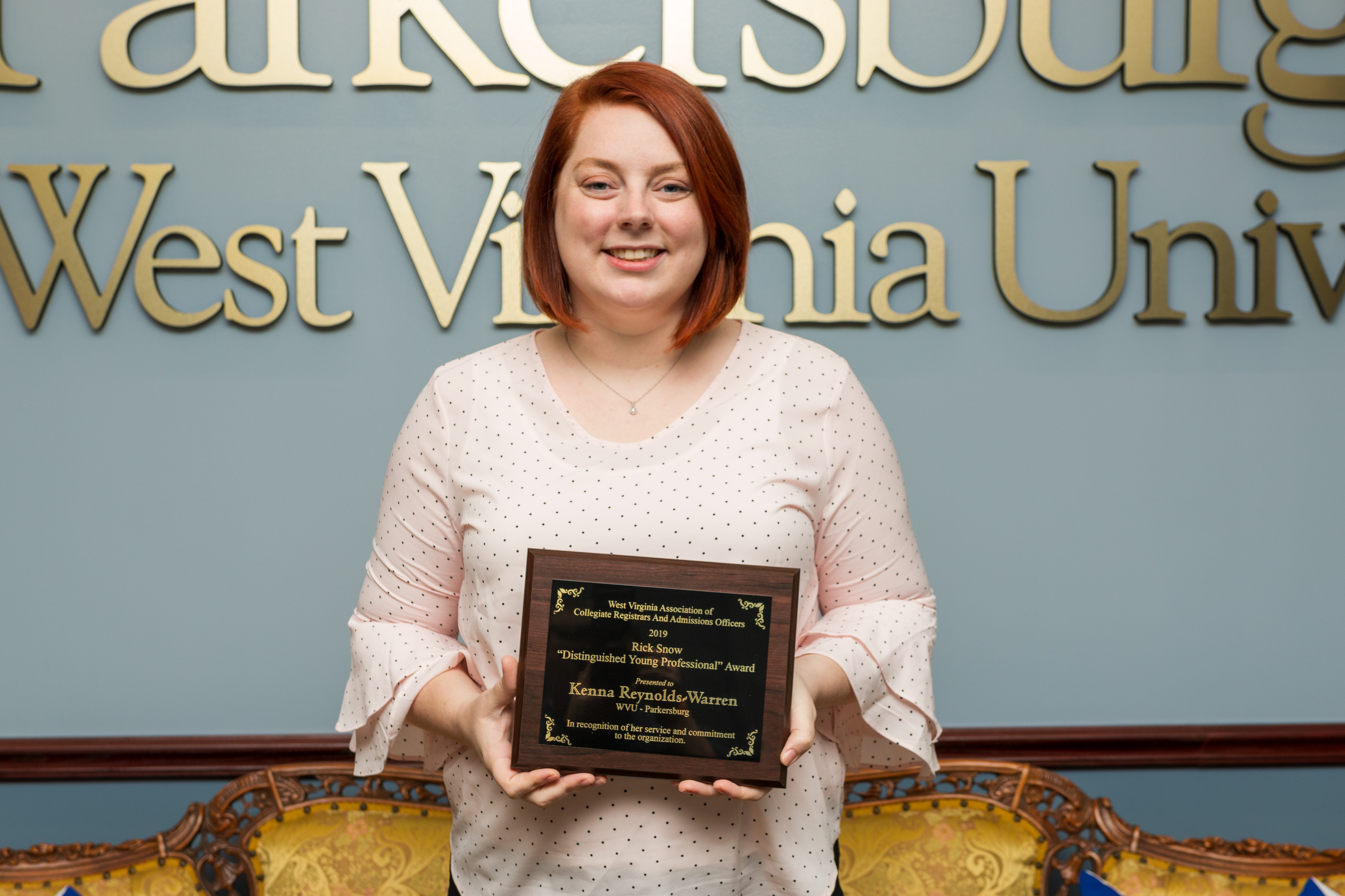 WVU Parkersburg Admissions Counselor receives Rick Snow Young Professional Award