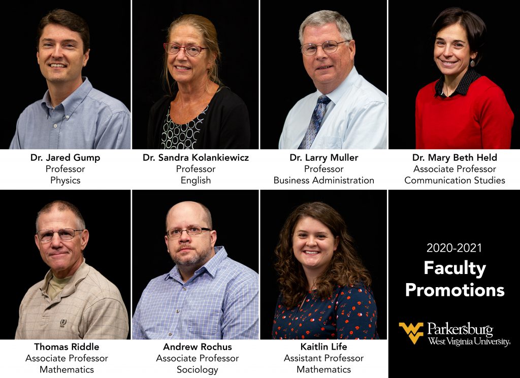 WVU Parkersburg announces faculty promotions