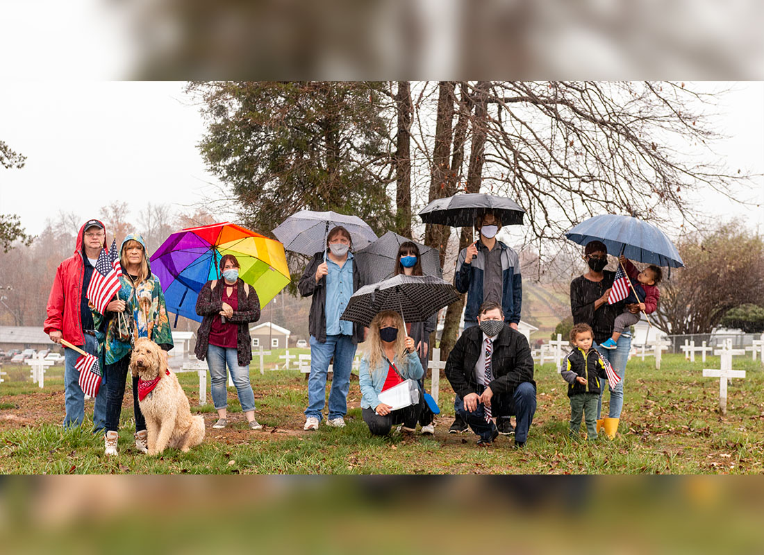 WVU Parkersburg honors Veterans Day, Fallen Heroes with Flags in Poorhouse Cemetery