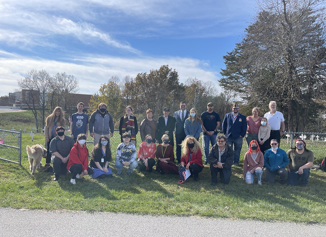 WVU Parkersburg’s Campus Community Honors Veterans Buried in the Wood County Poorhouse Cemetery